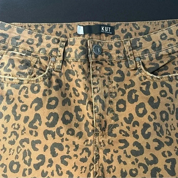 Kut from the Kloth size 8 “Donna” High rise skinny ankle raw edge hem EUC - Picture 10 of 14